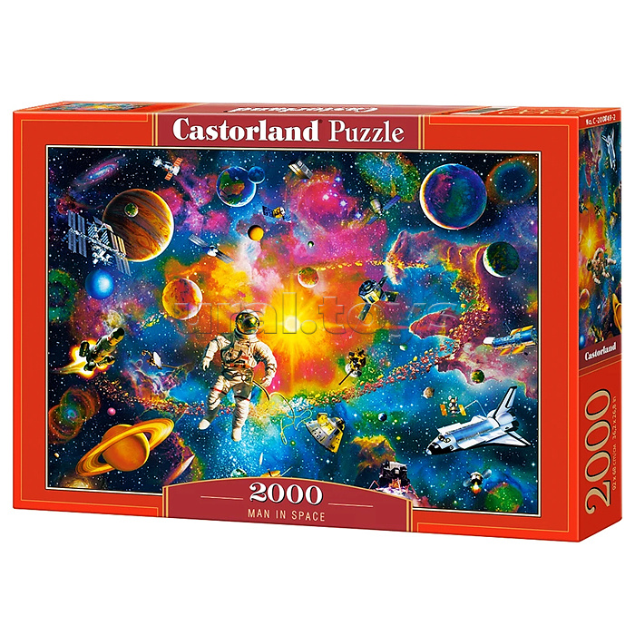Пазлы 2000 "Человек в космосе"
