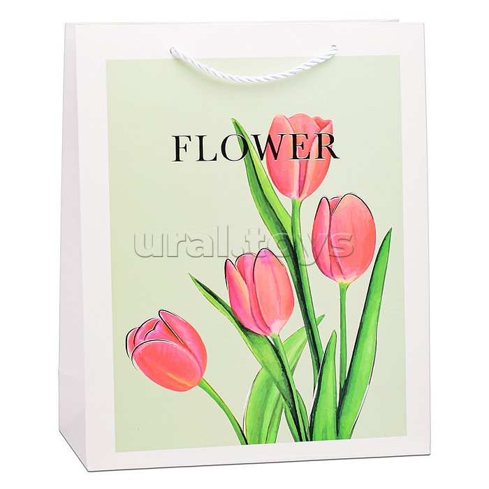Пакет подарочный "Flower" 26х32х10 см