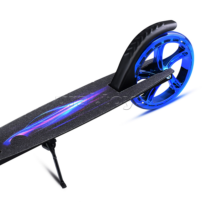 Самокат 2-х кол., синий, d 200 мм., PU, в коробке