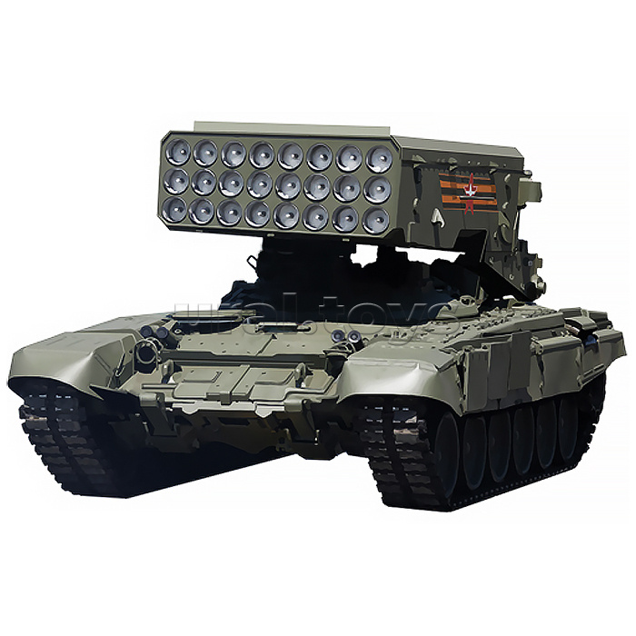 Вырубная фигурка "Военная техника. ТОС-1А Солнцепек" (двухсторонняя)