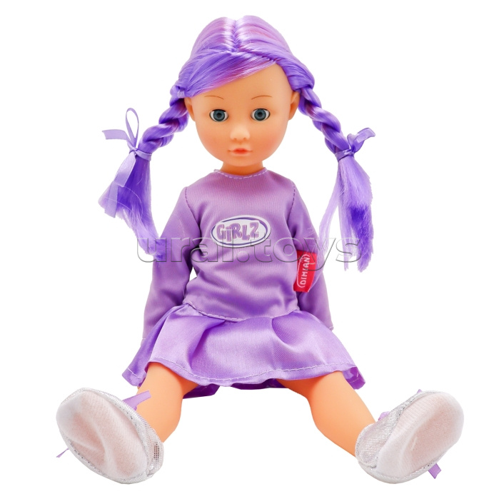 Модная кукла с фиолетовыми волосами, 36 см, Bambina Bebe