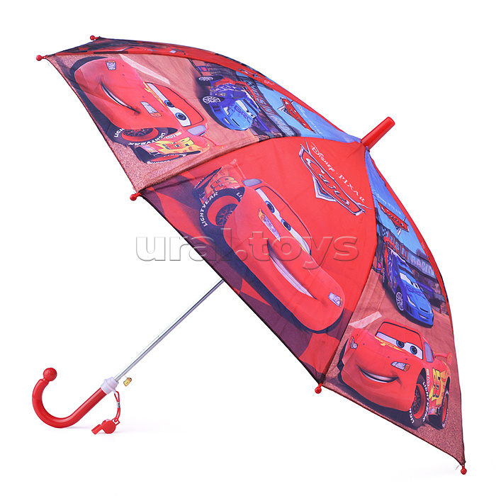 Зонт детский "Тачки" r-45см, ткань, полуавтомат