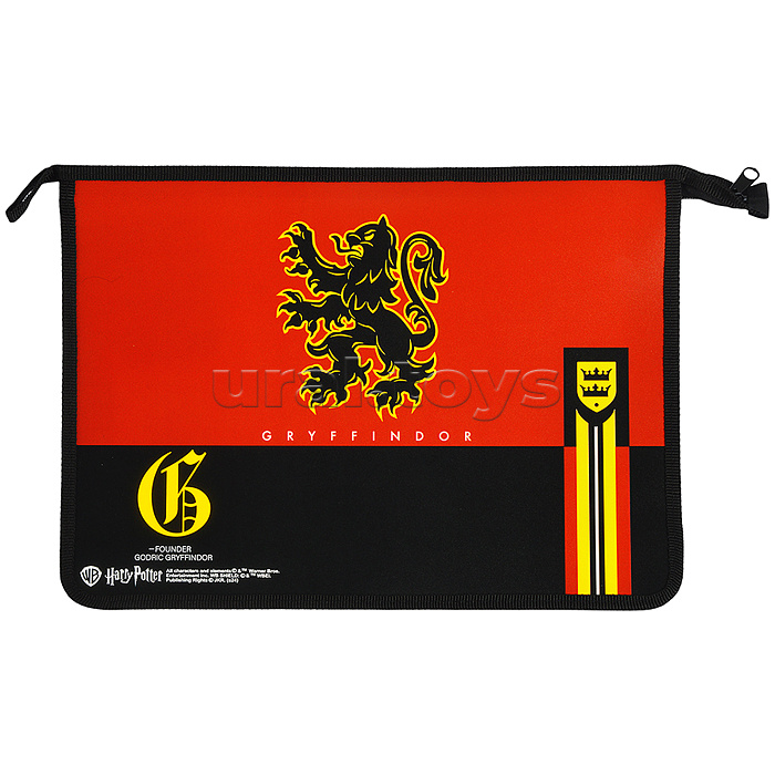 Папка для тетрадей "Гарри Поттер" формат  А4, пластик, на молнии