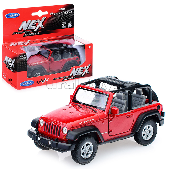 Модель машины 1:34-39 Jeep Wrangler Rubicon