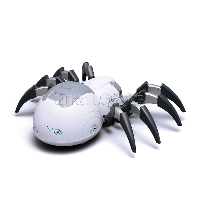 Паук радиоуправляемый, эффект дыма, световые и звуковые эффекты, цвет белый