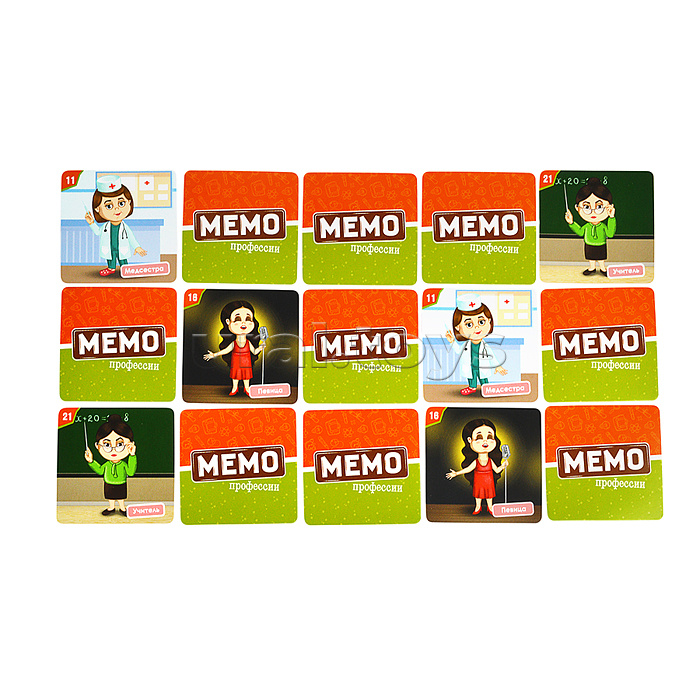 Мемо "Профессии женские" Мемо "Профессии женские"