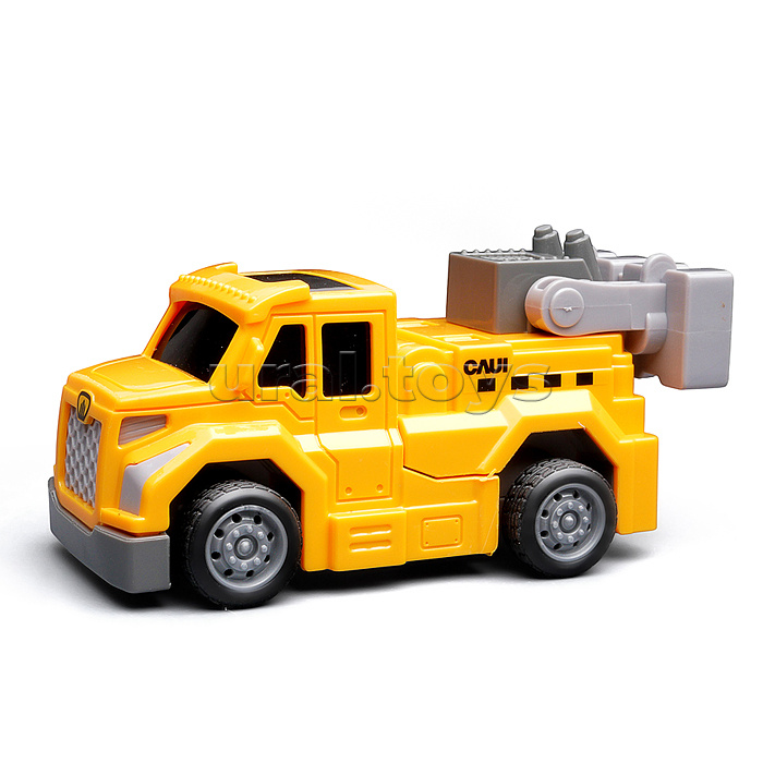 Робот трансформирующийся в дорожную технику, в коробке