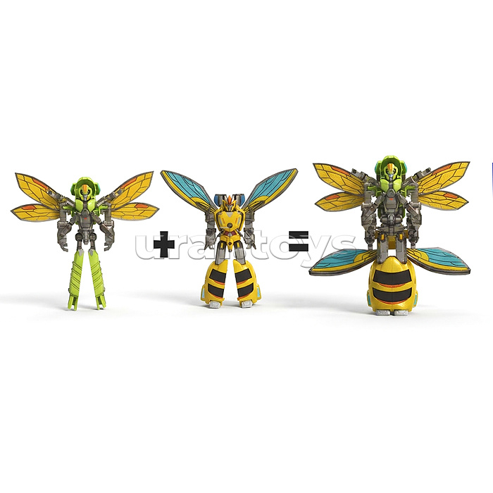 Робот трансформирующийся в фантастических насекомых, в коробке