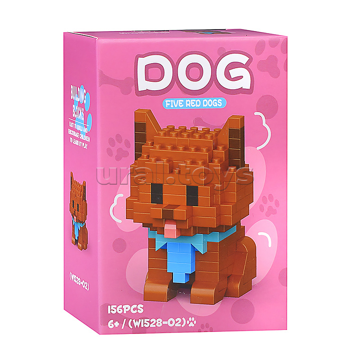 Конструктор "Собака" (156 дет.) в коробке