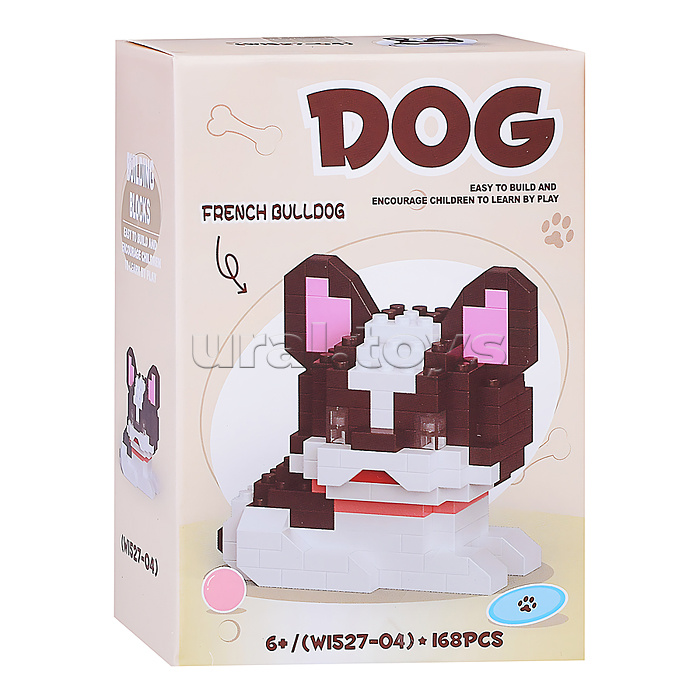 Конструктор "Черно-белый пёс " (168 дет.) в коробке