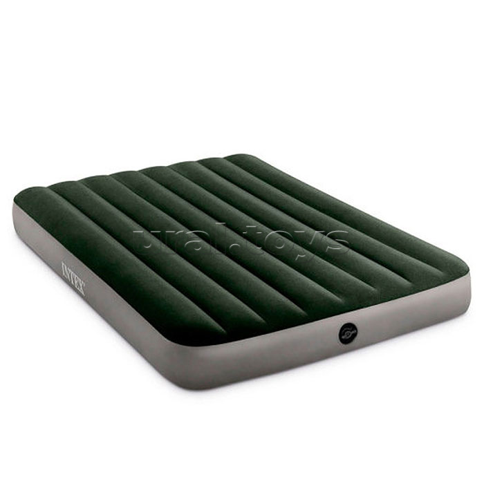 Матрас надувной Dura-Beam Full, 137 х 191 х 25 см, с насосом на батарейках 6 С, 64778 INTEX