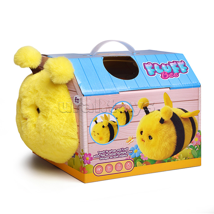 Пчела "Мия" (двигаются глаза, машет крыльями, записывает, поет) в коробке