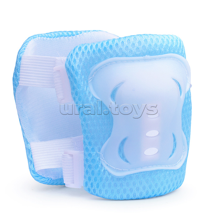 Набор защиты для катания (цвет бело/синий)