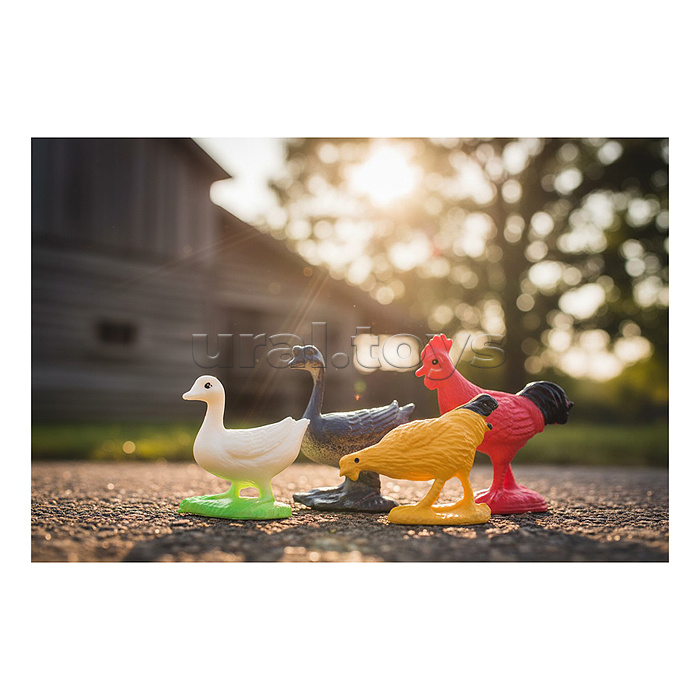 Набор животных "Веселая ферма" (в ассортименте) в пакете