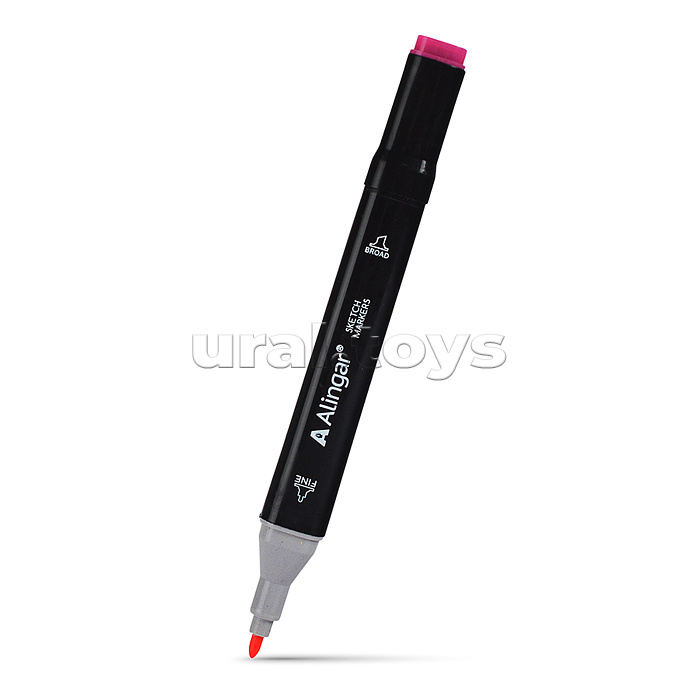 Набор двухсторонних скетчмаркеров 6 цв, фиолето-розовые цвета , пулевидный/клиновидный 1-6 мм Набор двухсторонних скетчмаркеров 6 цв, фиолето-розовые цвета , пулевидный/клиновидный 1-6 мм