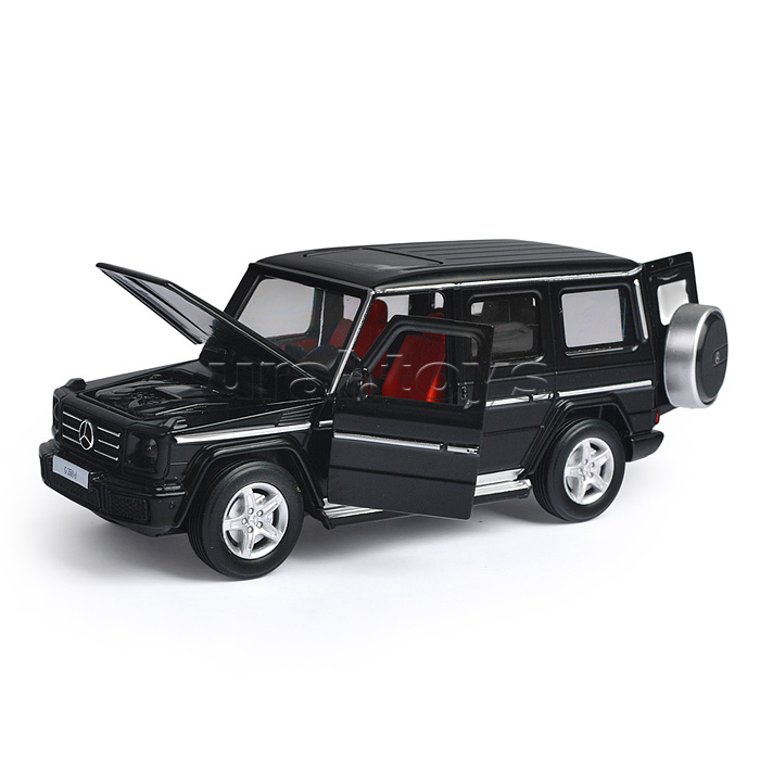 Машина металл Mercedes-Benz G 350 D 14,8 см, (свет-звук, откр.,двери) инерц., в коробке