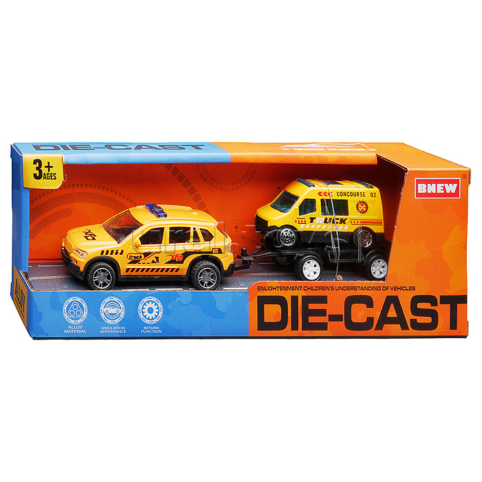 Машина "Городская стройка" металл, в коробке