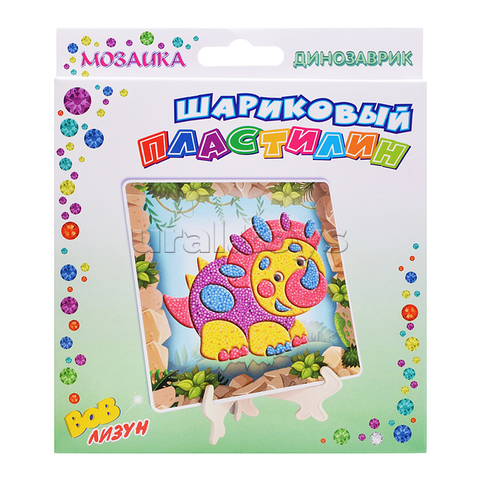 Шариковый пластилин "Мозаика" Динозаврик