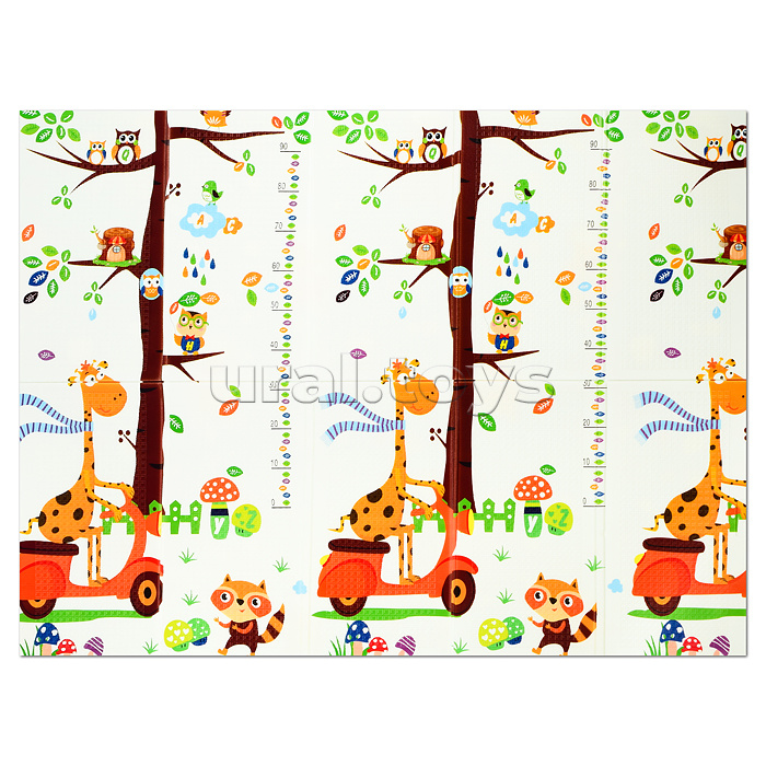 Коврик развивающий "Ростомер с совами" (150*200*0.6 см.)