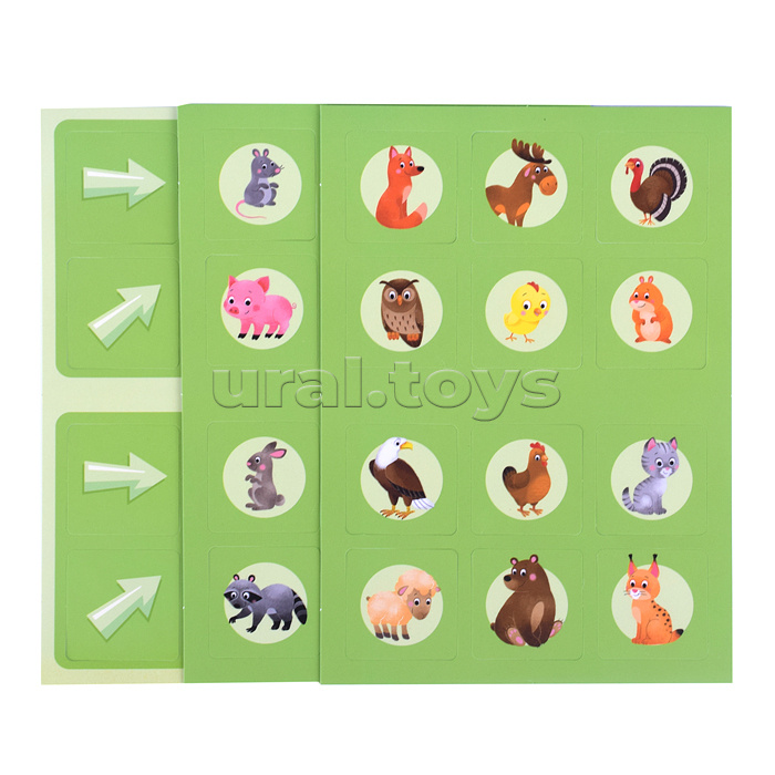 Игра настольная. IQ-стрелки. Животные. Серия Играй с умом.