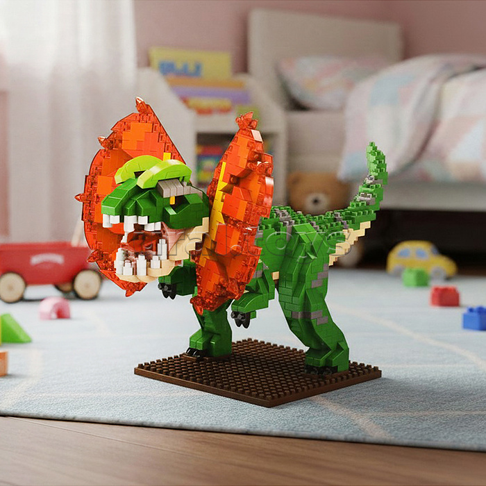 Конструктор "Дилофозавр" 3D, в коробке