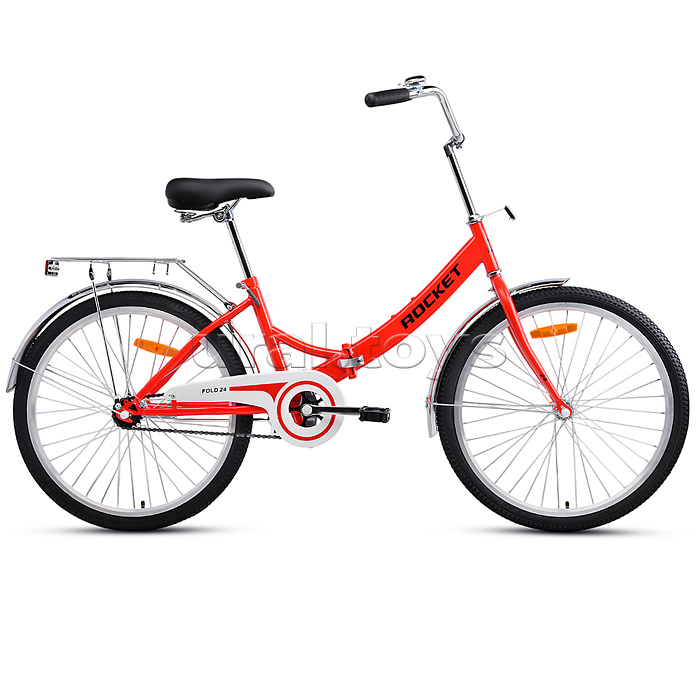 Велосипед 24" Rocket City Fold 24, цвет красный, размер 16"
