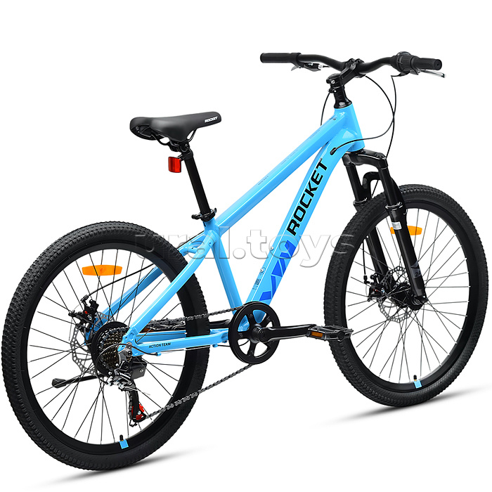 Велосипед 24" Rocket Rower, цвет синий, размер 13"