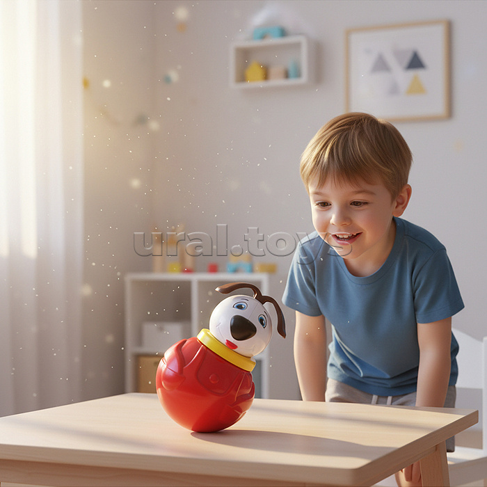 Неваляшка малая "Пёс Дружок" (в п/п пакете)