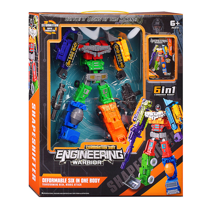 Робот трансформирующийся в автотранспорт, в коробке