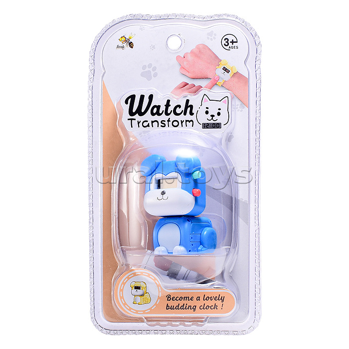 Игрушечные часы, на батарейках (цвет в ассортименте) на листе