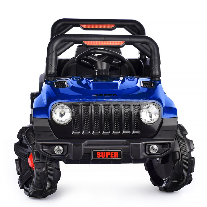 Электромобиль "Рустик" на аккумуляторе, с р/у управлением, в коробке (синий)