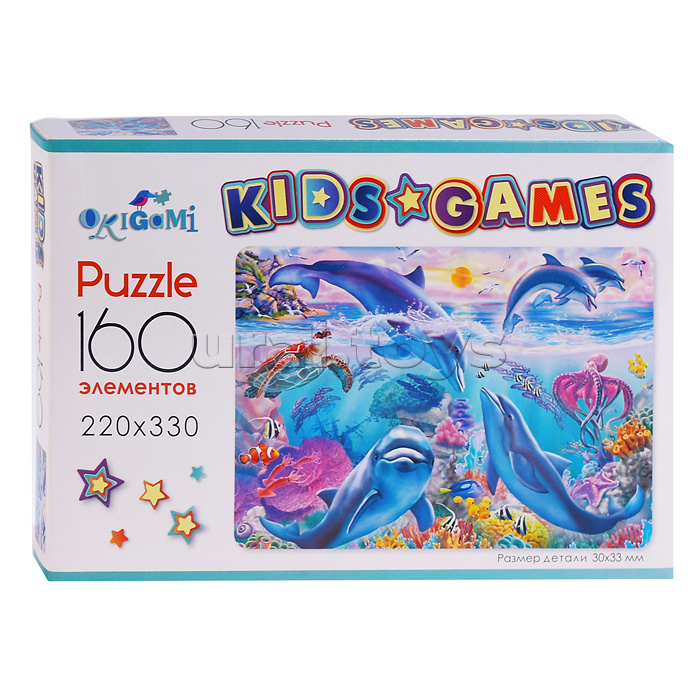 Пазл 160 "Дельфины" Kids Games.