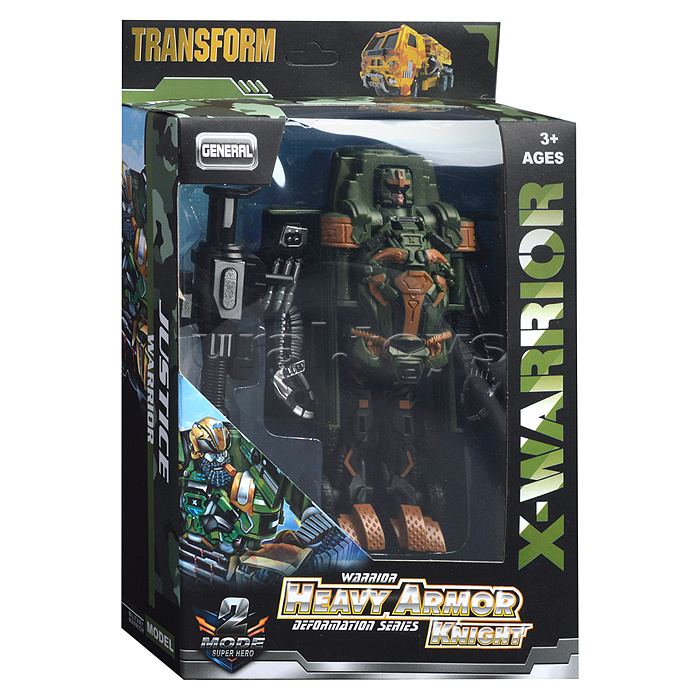 Робот трансформирующийся в военную машину, в коробке