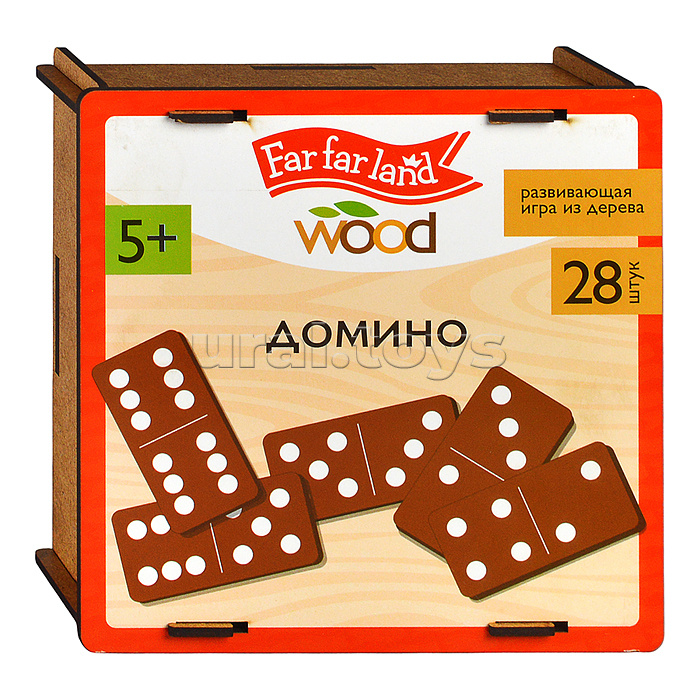 Домино деревянное "Far far land wood" 28 фишек Домино деревянное "Far far land wood" 28 фишек