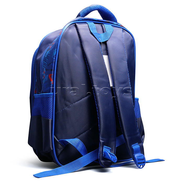 Рюкзак школьный "Авто" 41x30x15 см, 3 отделения, 2 кармана, уплотненная спинка, ОПП-упаковка