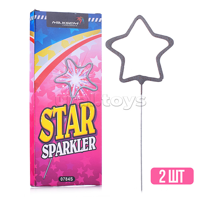 Бенгальские огни "Star" 170 мм ("Звезда", в уп. 2 шт.) * в кор. 150 уп. Срок до 01.02.27