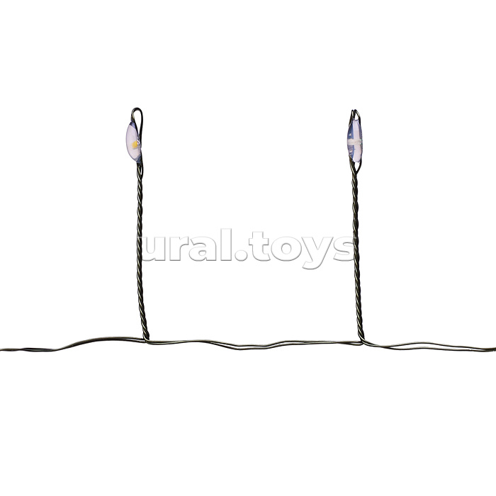 Электрогирлянда Мишура, 3м, 100 ламп, цветная