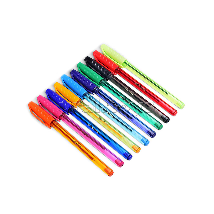 Набор ручек шариковых "Triolino Translucent" 10 цветов, серия Speed Pro, d=0,7 мм, ультра гладкое письмо, чернила на масляной основе, игольчатый пишущий узел, полупрозрачный трехгранный корпус, рифлёная грип-зона, сменный стержень, в картонной коробке