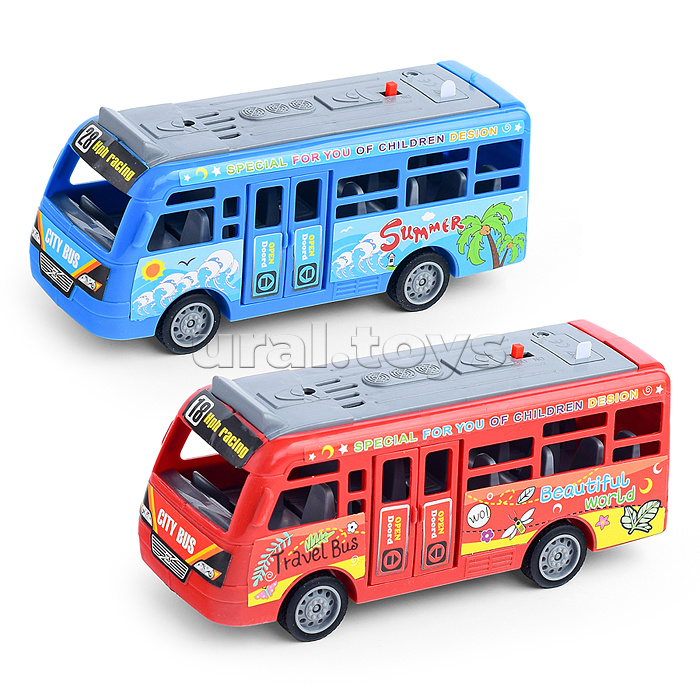 Автобус "School bus" на батарарейках, в пакете