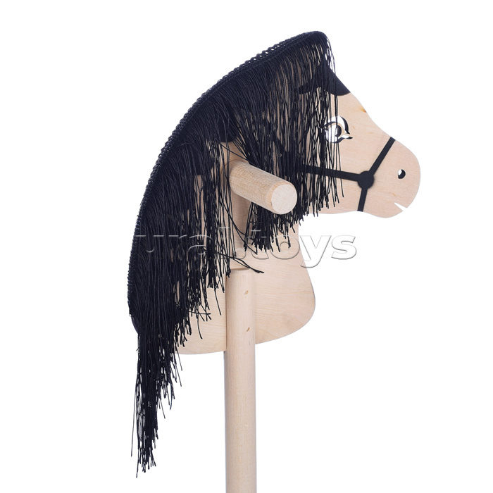 Игрушка (Лошадка на палке 6мм с волосами) 1707/65