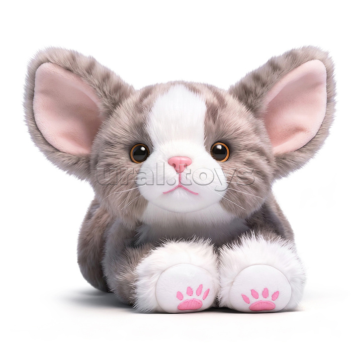 Мягкая игрушка "Кошка Снежинка" 35 см