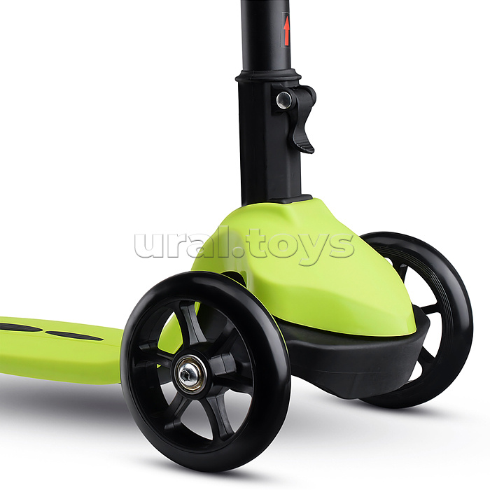 Самокат трёхколёсный ROCKET колёса PU, цвет салатовый