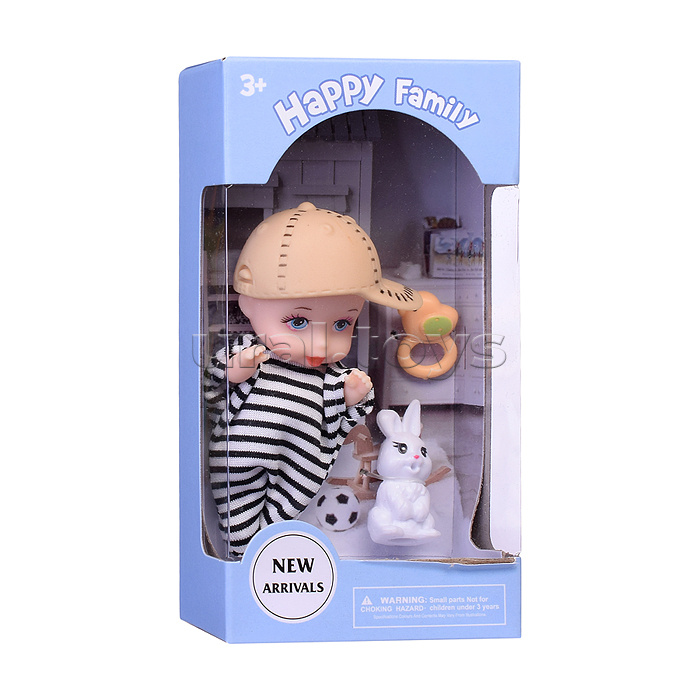 Пупс "Сашенька" с аксессурами, в коробке