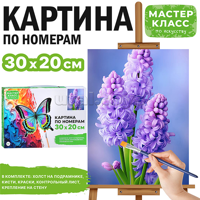 Набор для рисования "Картина по номерам 20*30 см. Сирень"