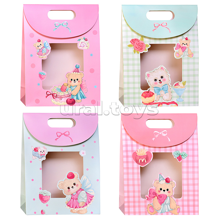 Пакет подарочный "Коробочка радости" 26*32*10см.