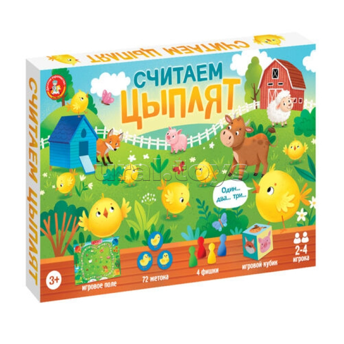 Игра настольная ходилка "Считаем цыплят"