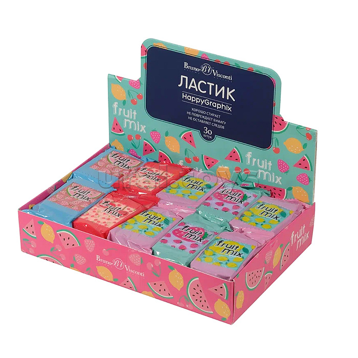 Ластик "HappyGraphix. Мармеладки", 4 цвета Ластик "HappyGraphix. Мармеладки", 4 цвета