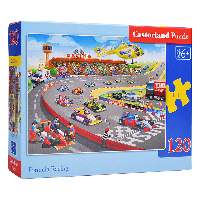 Пазлы 120 "Формула-гонки"