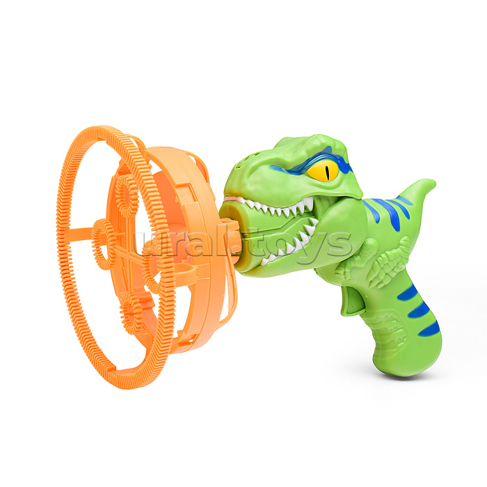 Пистолет "Динозавр" для мыльных пузырей, на листе