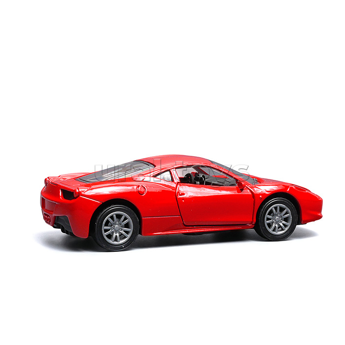 Красная инерционная машинка вид J die-cast , 1:32